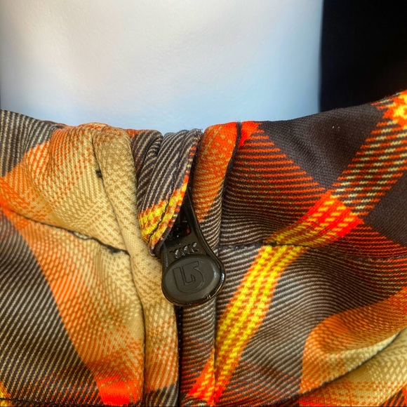 Burton Dry Ride Full Zip Scoop Hoodie Plaid Fleece Lined Women’s Size Small - Picture 5 of 16